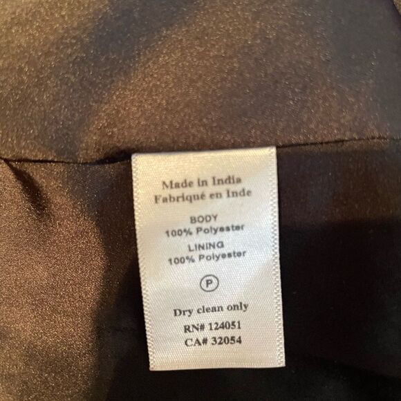 Anthropologie  Black Motif Open Back Floral Chiffon
Dress size SP NWOT - Picture 11 of 13